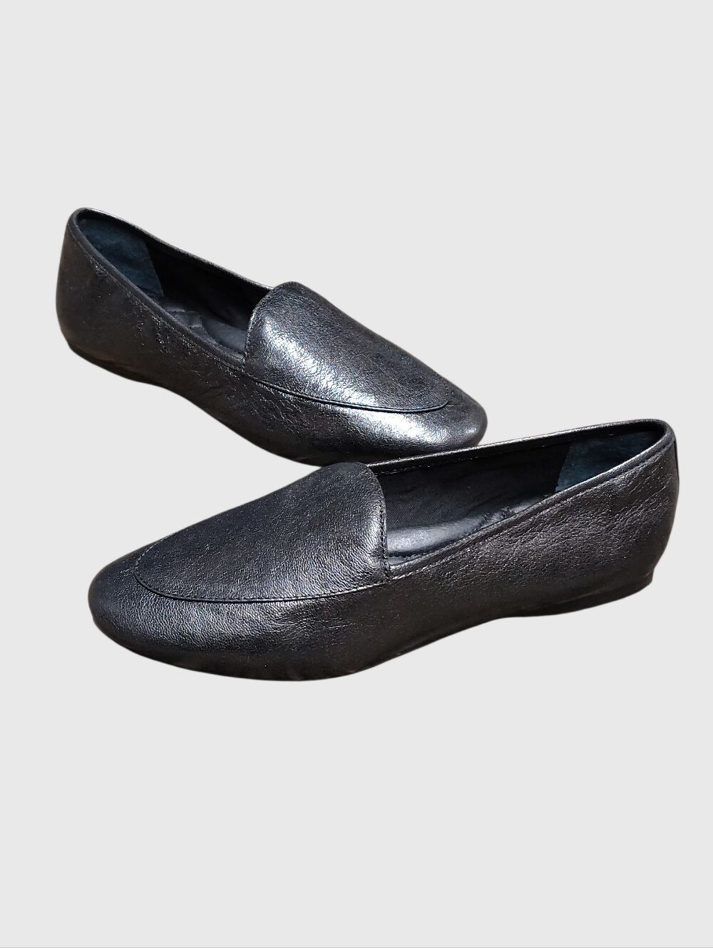 New Birdies Vesper Slip On Loafer Nior Leather-black Size 7 1/2